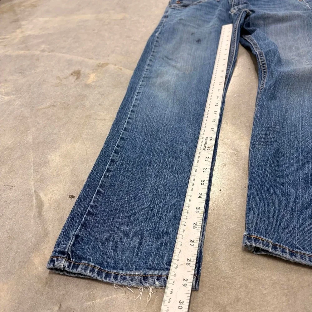 Levi's 505 Dark Wash Straight Leg Jean Denim
